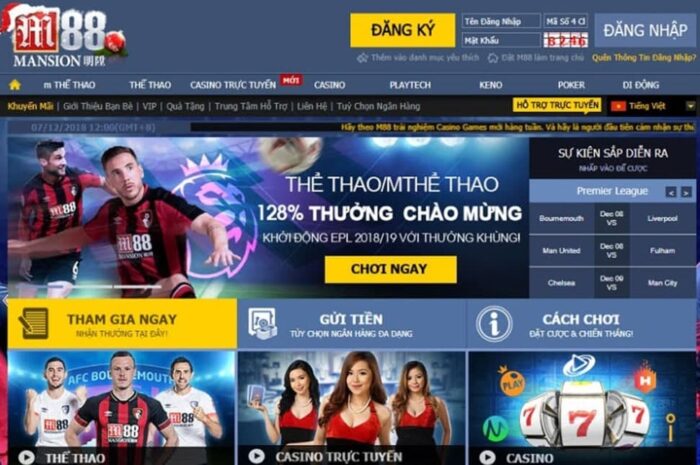 Trang cá độ bóng đá trực tuyến M88